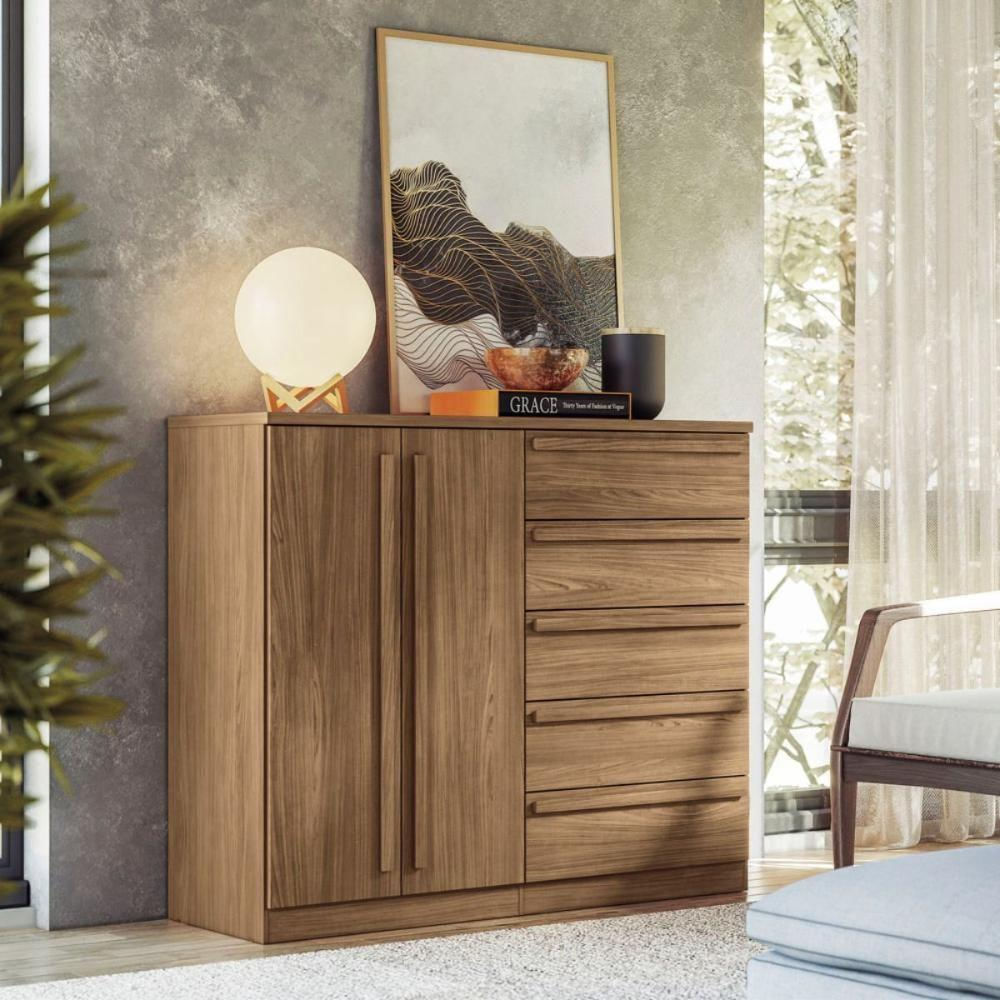 Conjunto Quarto Completo Com Espelho Xangai Jatoba
