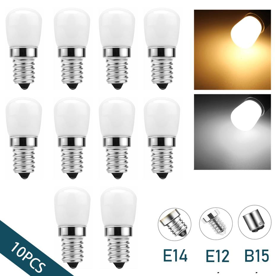 10 peças de Lâmpada LED T22 T26 para Geladeira 220V 3W
