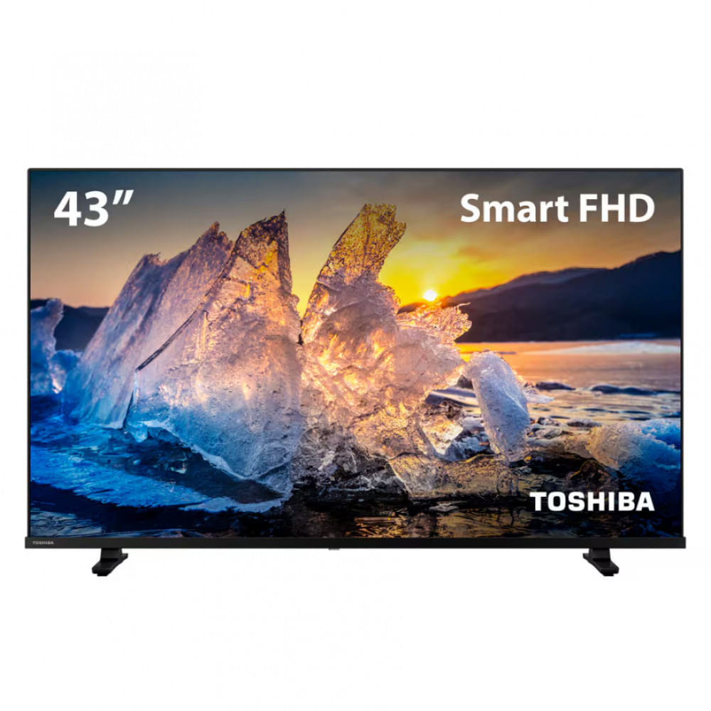 TV LED 43 Full HD Toshiba 43TB021M com Conversor Digital Integrado Wi-Fi HDMI USB