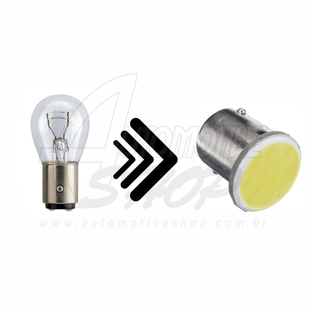 Lâmpada Dois Polos P21W/ 5Wde Led COB super branco Unidade