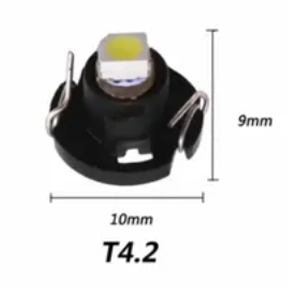 Par Led Painel T4.2 5050 SMD com Suporte Branco