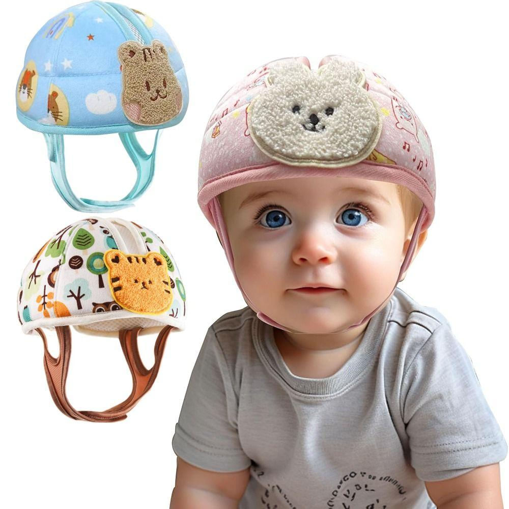 Capacete de Proteção Ajustável para Bebê Cartoon