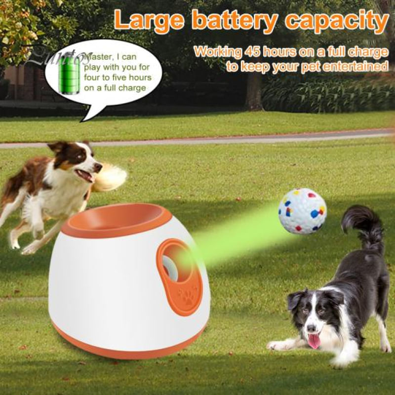 Lançador Automático de Bolas para Pets - Brinquedo Interativo para Cães