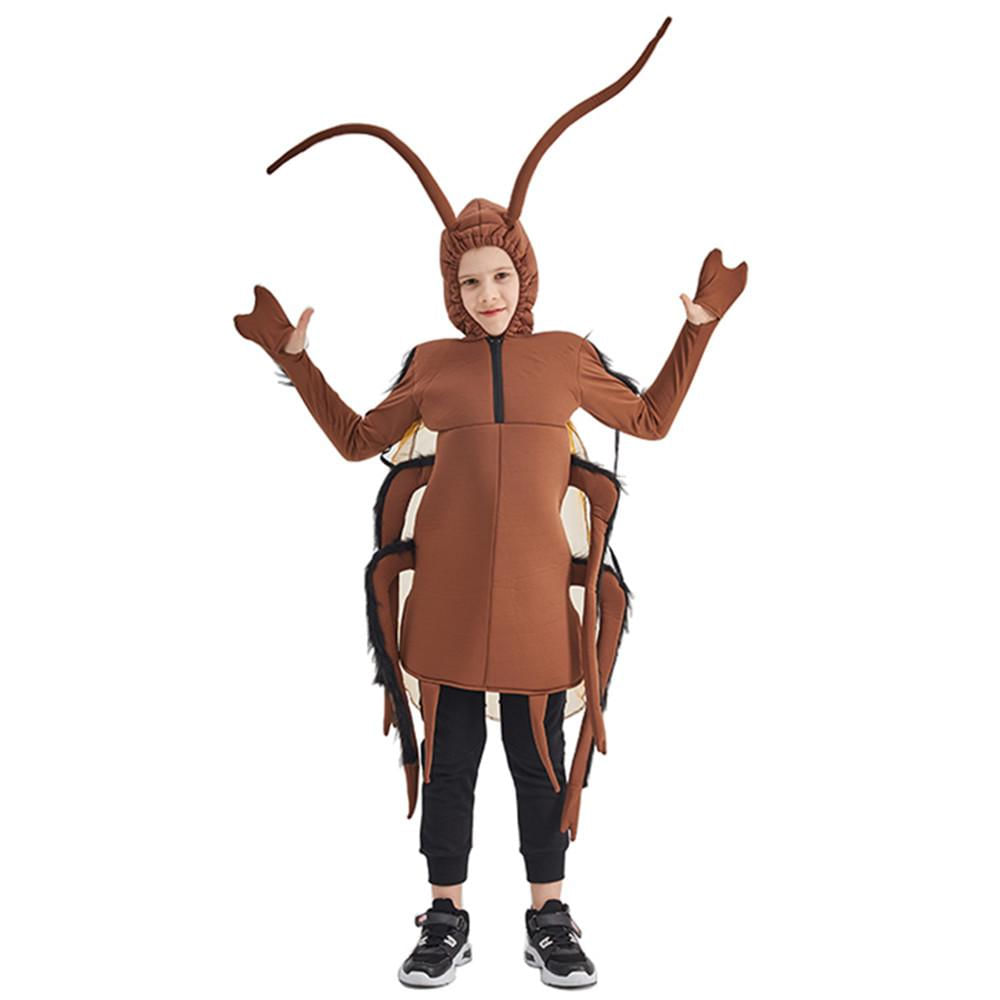 Fantasia de Cockroach para Adultos e Crianças para Carnaval e Halloween Adulto / marrom