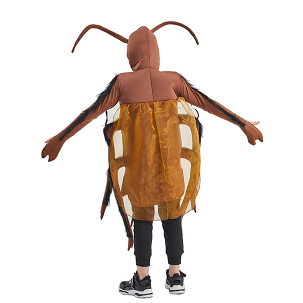 Fantasia de Cockroach para Adultos e Crianças para Carnaval e Halloween Adulto / marrom