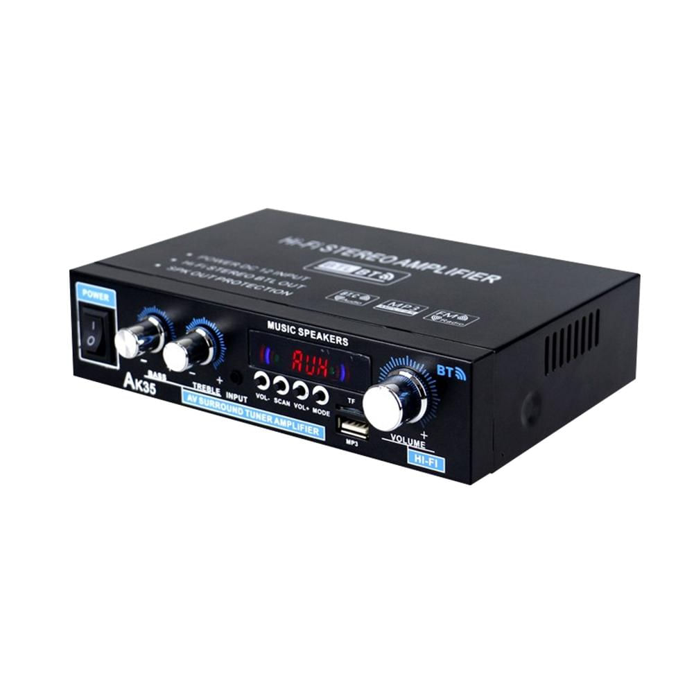 Amplificador Digital HiFi 800W com Bluetooth e Controle Remoto