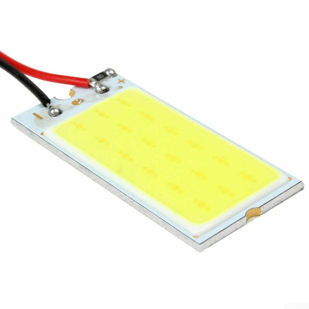 5x Painéis de Luz LED COB para Interior de Carro T10 12V Branca