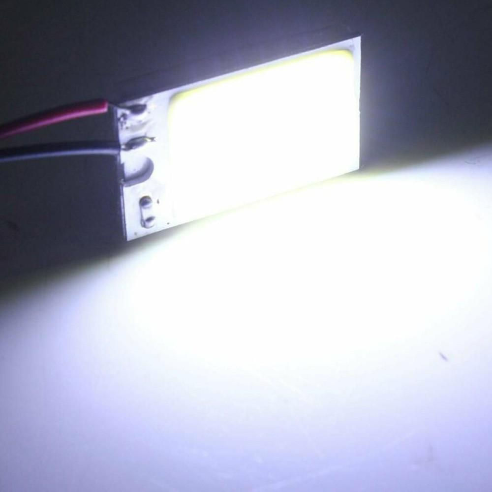 5x Painéis de Luz LED COB para Interior de Carro T10 12V Branca