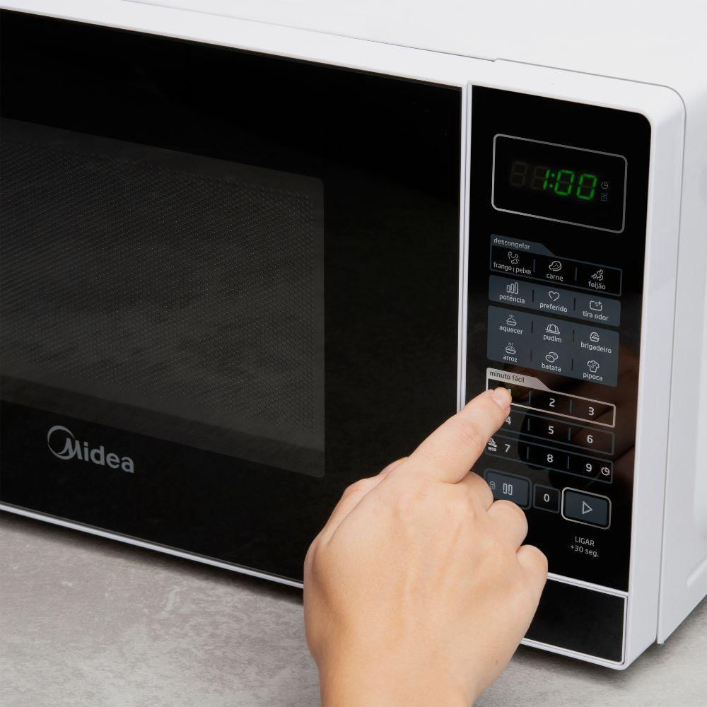 Micro-ondas Midea 20l Mras Branco Com Preto 127 V