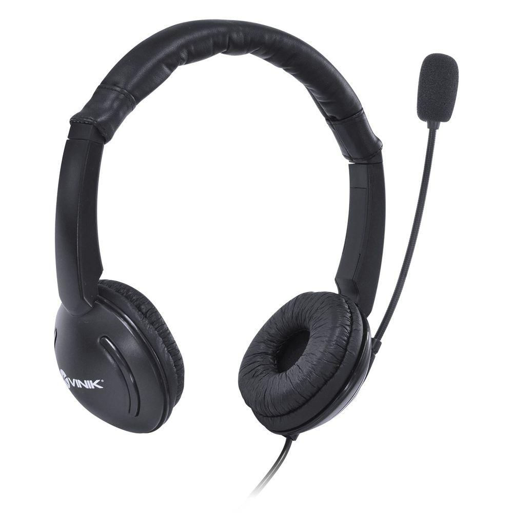 Fone Headset Corp Usb Com Microfone - Preto - Vk390