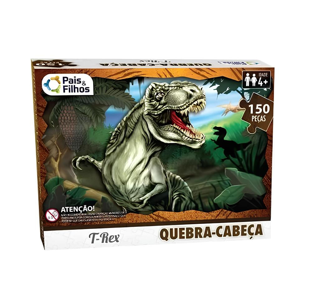 Quebra-cabeça Dinossauro 150 Peças - 2874 - Pais e Filhos