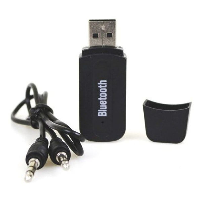 Receptor Bluetooth P2 Usb Adaptador Áudio Entrada Aux Carro Cabo P2