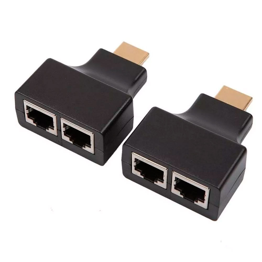 Extensor Hdmi Via Cabo De Rede Rj45 Cat5e/6 1080p 3d 30m XTRAD