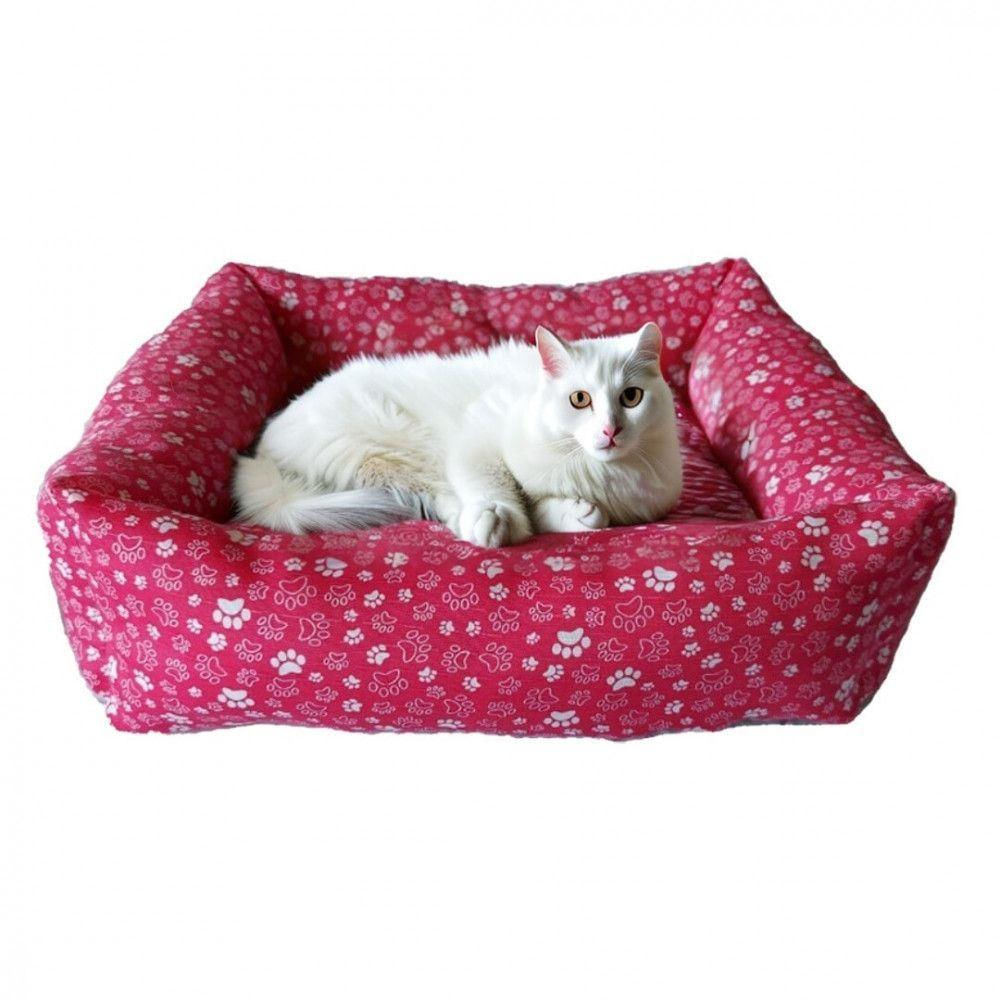 Cama Pet Para Cachorro E Gato Tamanho 60x60 Médio-pet Elite Rosa