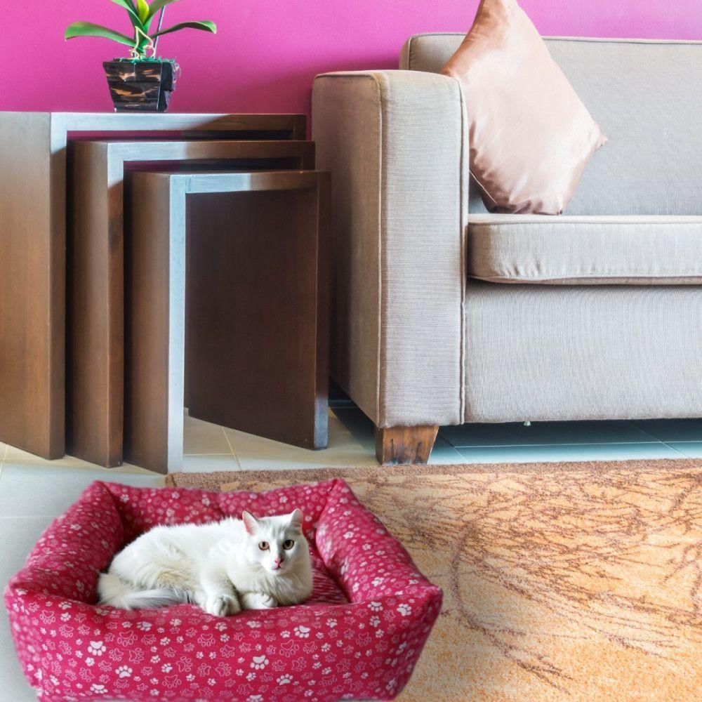 Cama Pet Para Cachorro E Gato Tamanho 60x60 Médio-pet Elite Rosa