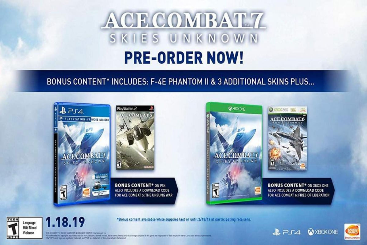 Ace Combat 7 Skies Unknown C/ Vr Mode - PS4