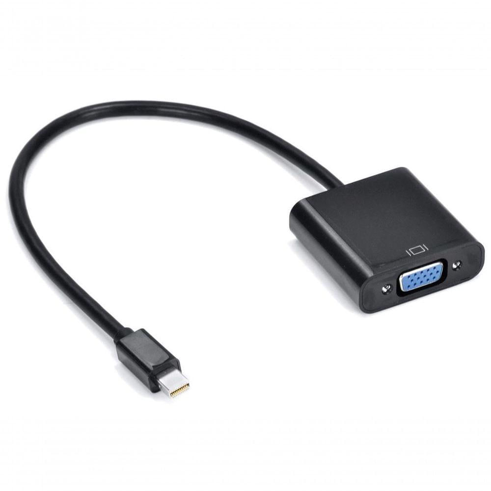 Cabo Adaptador-conversor Mini Displayport Para Para Vga Fêmea 30 Cm