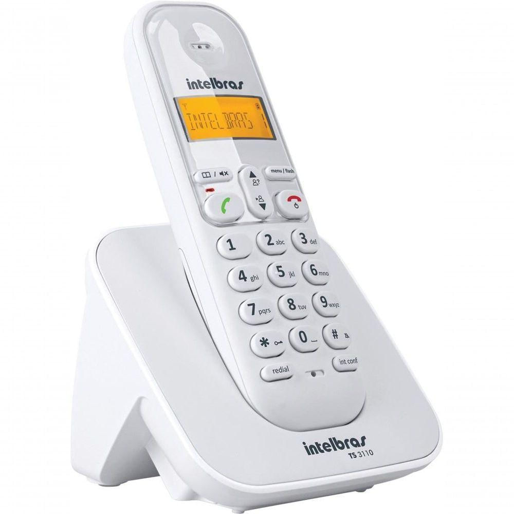 Telefone Sem Fio C- Identificador De Chamadas Ts 3110 Branco 4123010