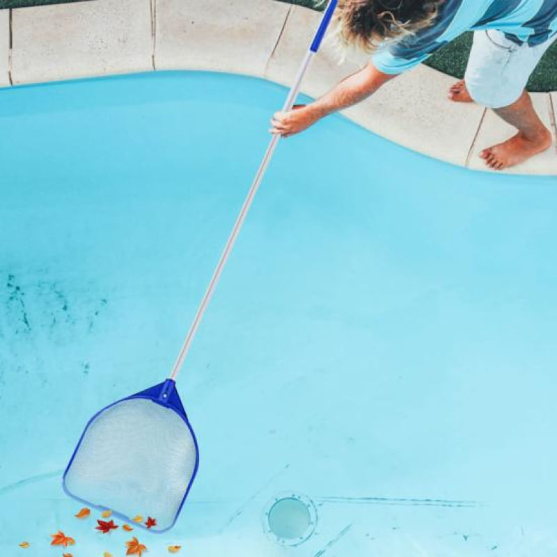 Rede de Limpeza para Piscina com Pólo Telescópico e Malha Ultra Fina A