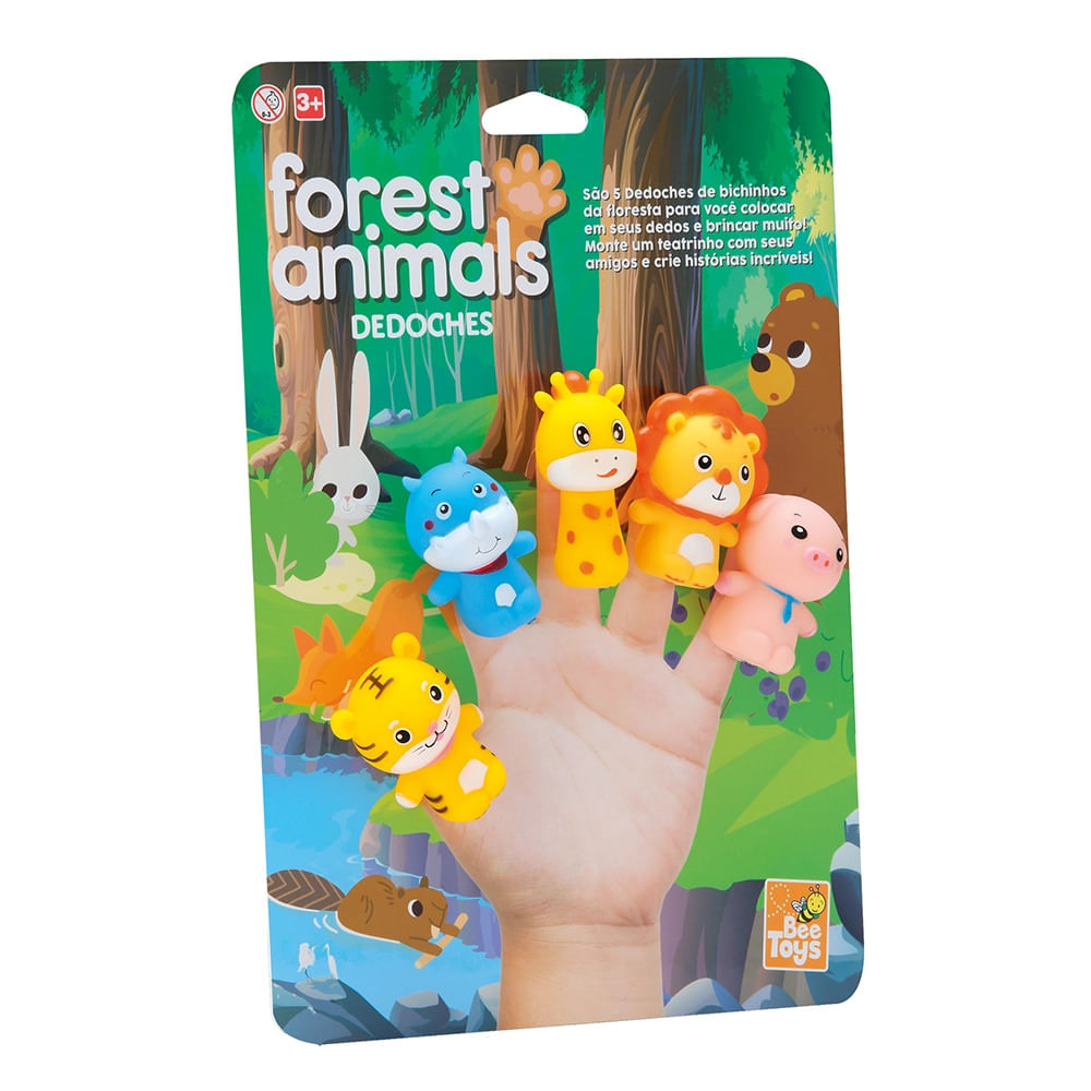 Dedoches Animais da Floresta Bee Toys