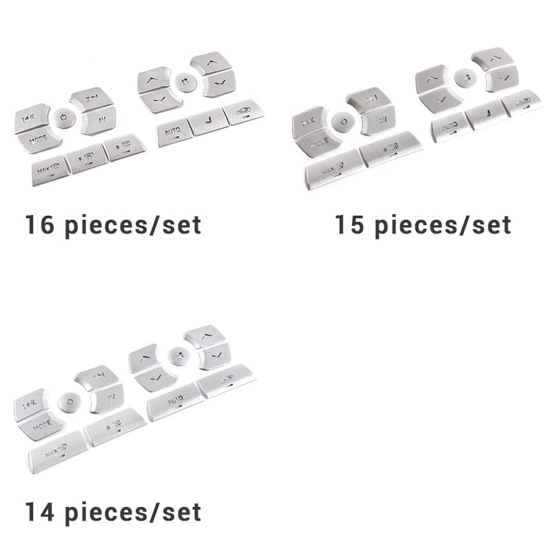 Adesivos para botão do ar condicionado Jaguar XF 12-15, decoração interna estilo 2