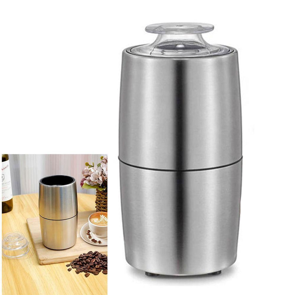 Moedor De Cafe Eletrico Inox 230w Graos Cafeina Po Especiarias Bebida Lanche Cozinha Cafe Da Manha U