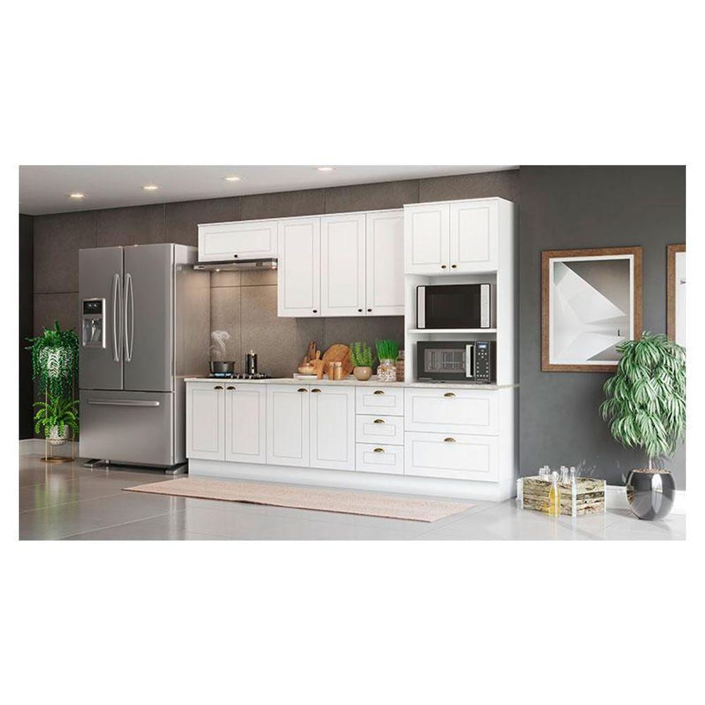 Cozinha Modulada Americana 7 Peças Branco Hp - Henn