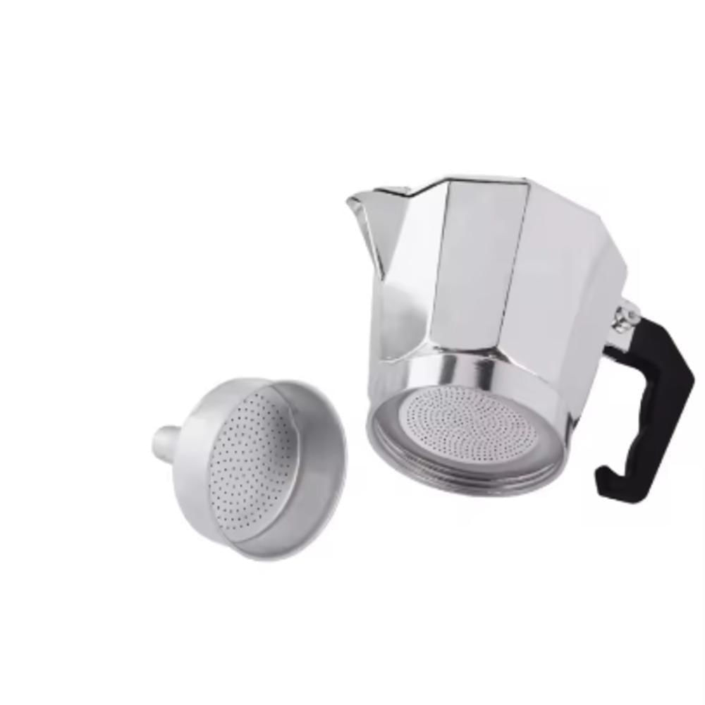 Cafeteira Italiana 6 Xicaras Expresso Grande Moka Luxo Prata Aluminio Manual