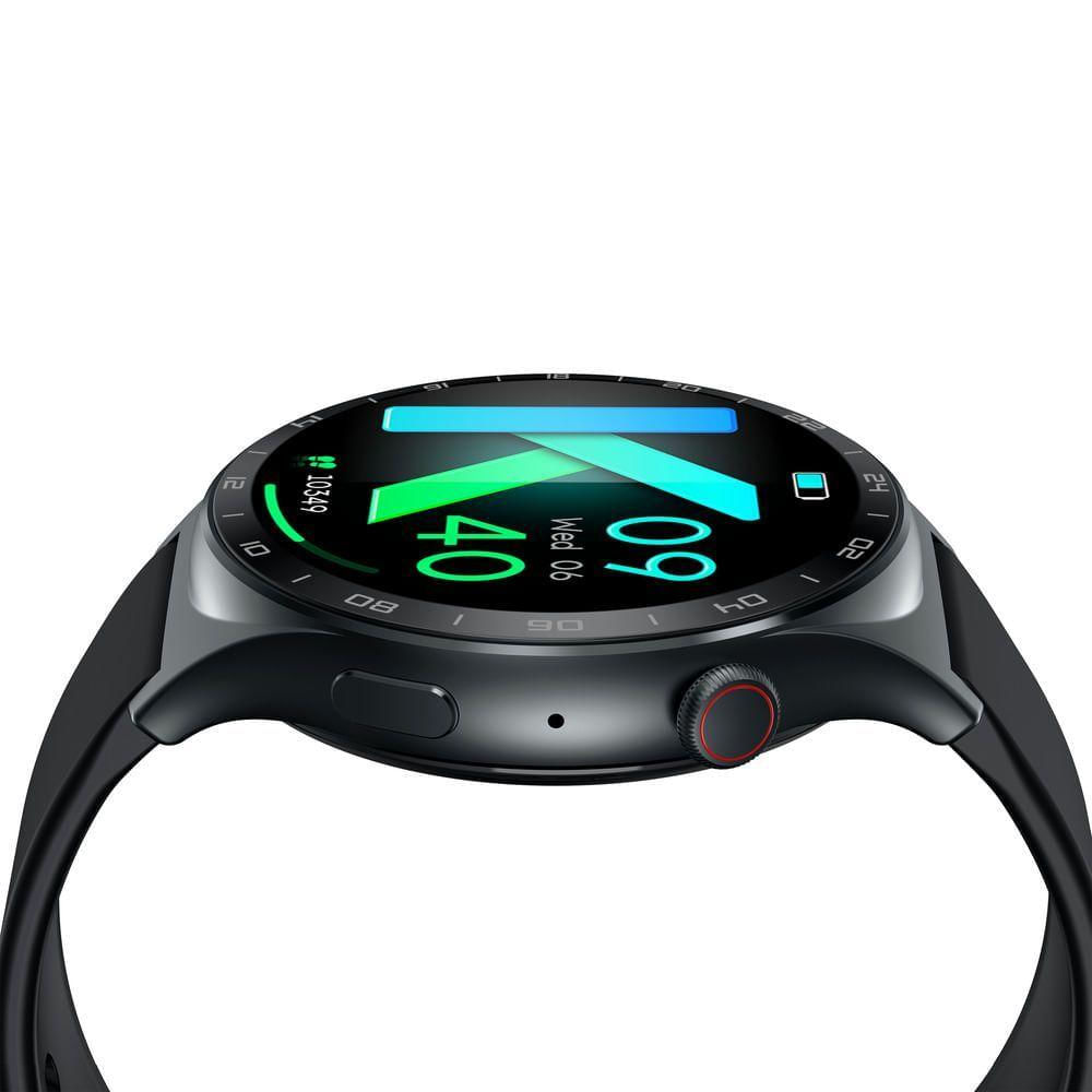 Smartwatch Infinix Xwatch 3 WE IP68 até 10 dias de Bateria Tela Amoled Always On 466 Pixels 1,43” - Preto