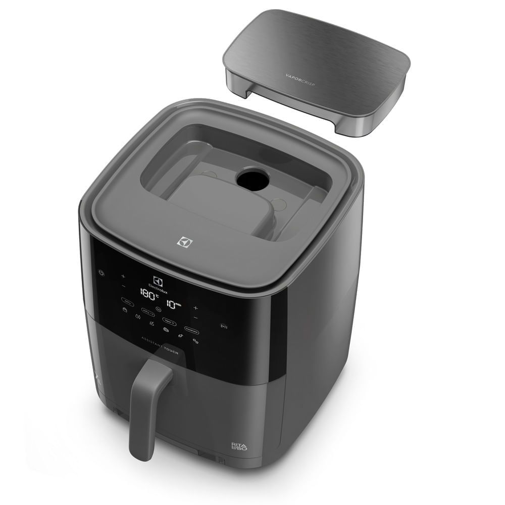 Air Fryer Electrolux por Rita Lobo 7L Digital Cinza Expert c/ Vapor e Autolimpeza 1700W (EAF180) 127V