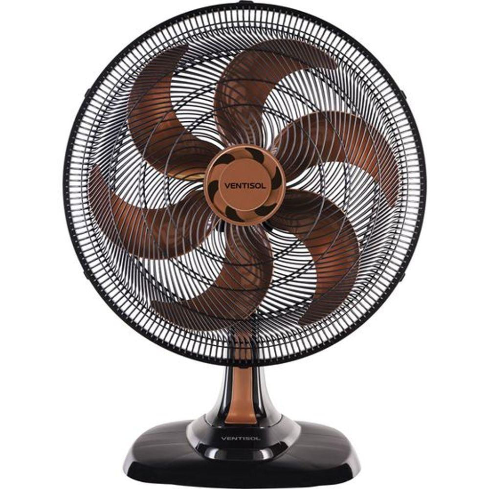 Ventilador De Mesa Ventisol Turbo 6 50cm Bronze 127V