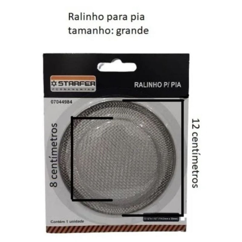 Ralo Japonês / Ralinho Para Pia Tanque Inox 11cm Starfer