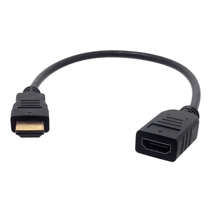 Kit 2 Cabos Hdmi 30 Cm 90° Pequeno Curto Para Chromecast, Tv