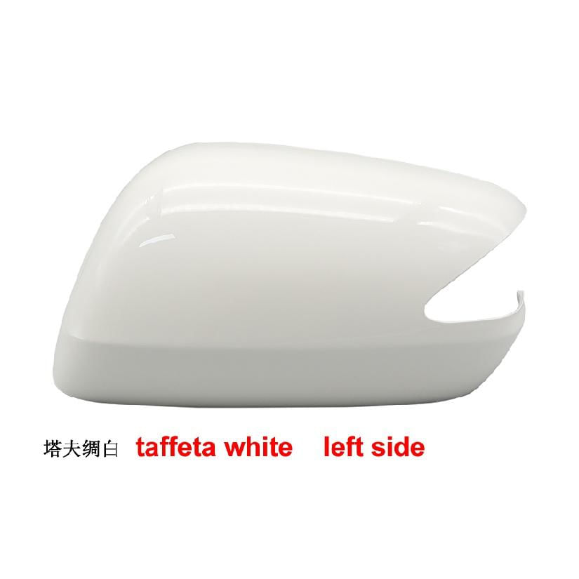 Capa do Espelho Retrovisor Lateral para Honda Fit 2008-2013 com Lâmpada 1 peça tafetá branco L