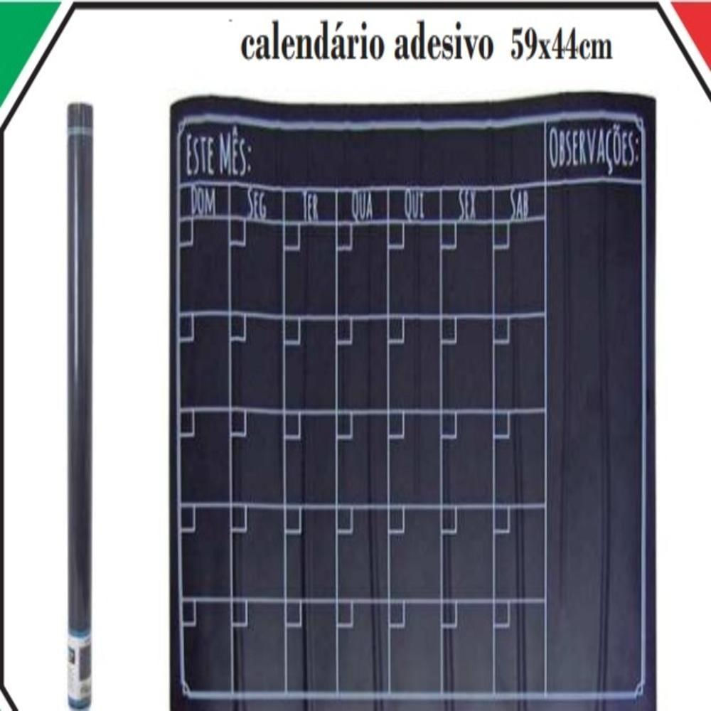 Lousa Calendario Adesivo Quadro Planner Mensal Semanal Organizador Atividades Tarefas Escreve Apaga