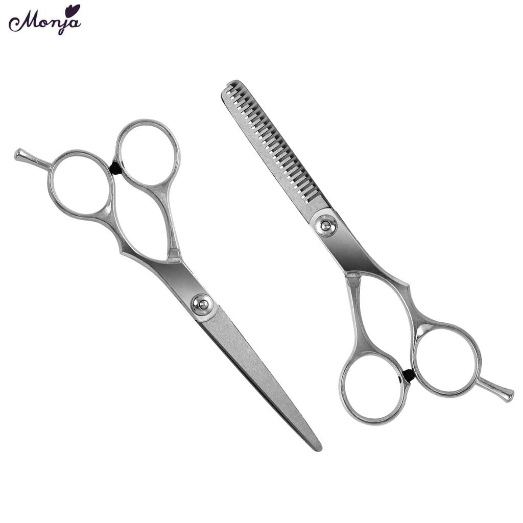 Tesoura de Cabelo Monja para Corte e Desbaste Ferramenta de Estilo