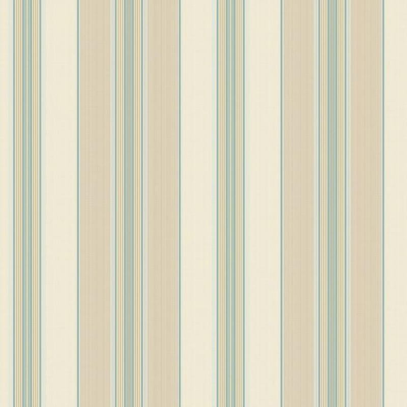 Papel de Parede Waverly Stripes Lovers Lane Bege/Azul WA7782 - Rolo: 10m x 0,52m