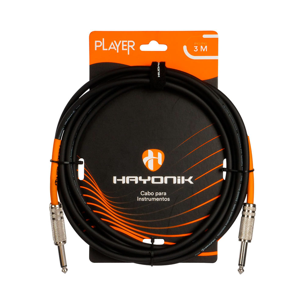 Cabo P/ Instrumento Hayonik P10/P10 Player 3 Metros - CB0518