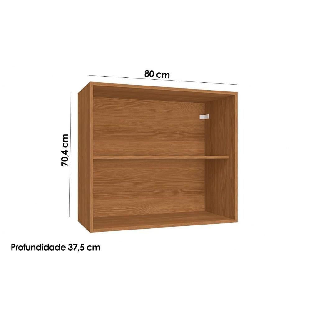 Armário De Cozinha Modulado Ciela R644 C- 2 Portas 80cm Canela - Kappesberg