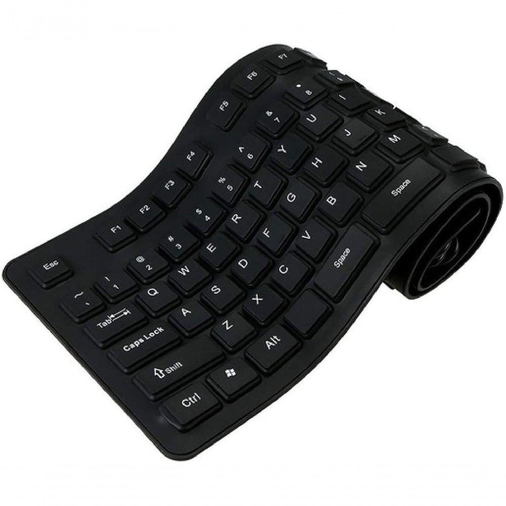 Teclado Usb Com Fio Teclado Impermeável Para Notebook Pc Desktop Computador Usb Borracha