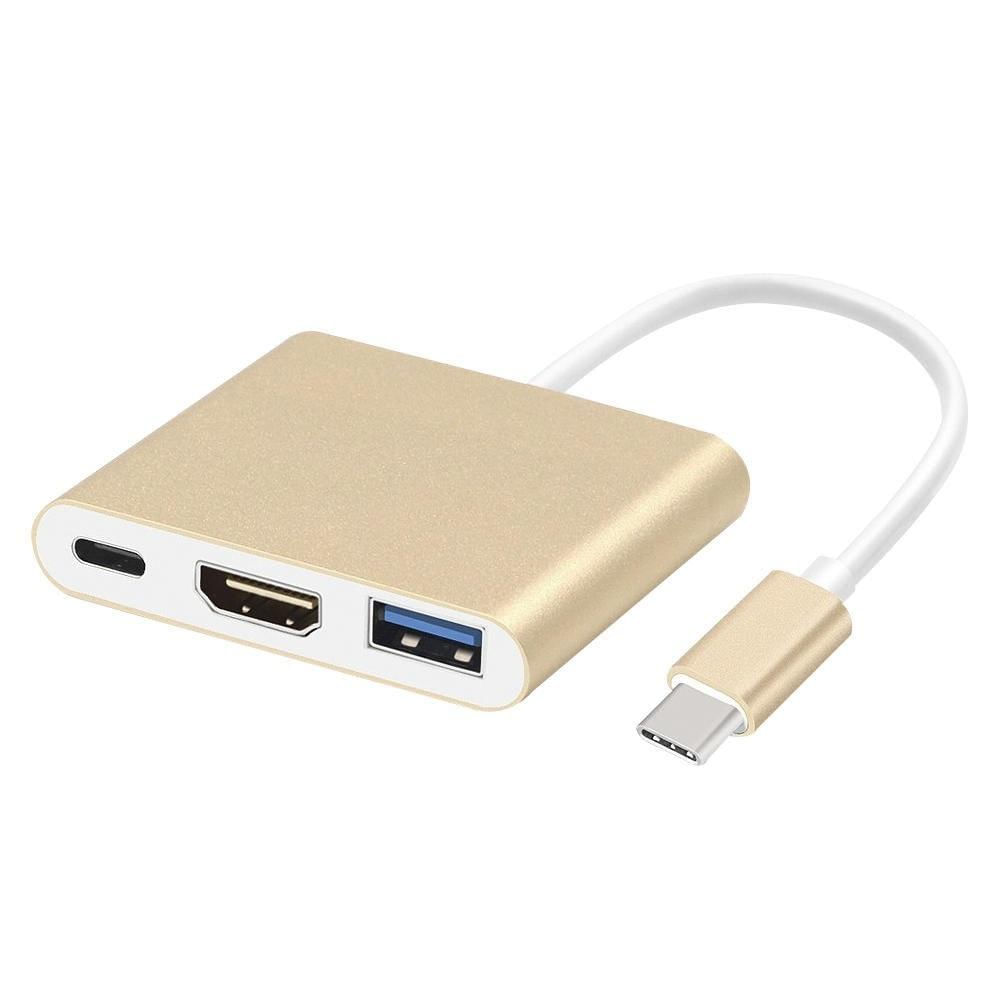 Adaptador Conversor USB 3.1 Type C Thunderbolt 3.0 x HDMI USB 3 Tipo C