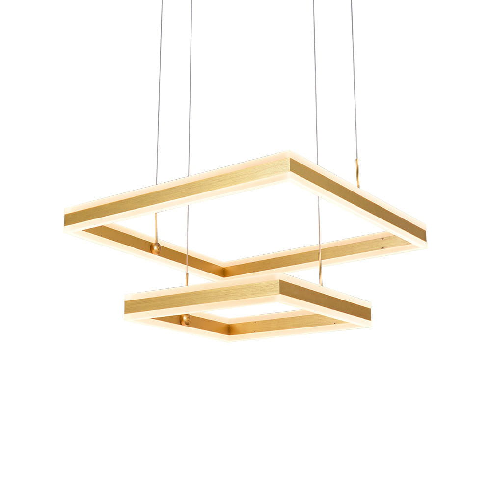 Lustre Pendente Sindora DCD03045 Dourado Led Bivolt