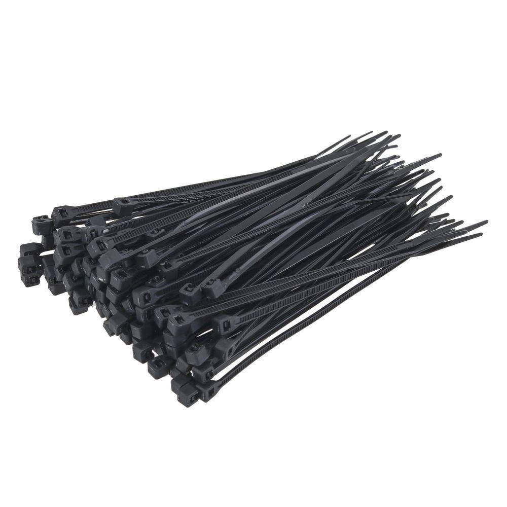 Abraçadeira Nylon Enforca Gato 2,5x100mm 100 Un Tradestar Preto