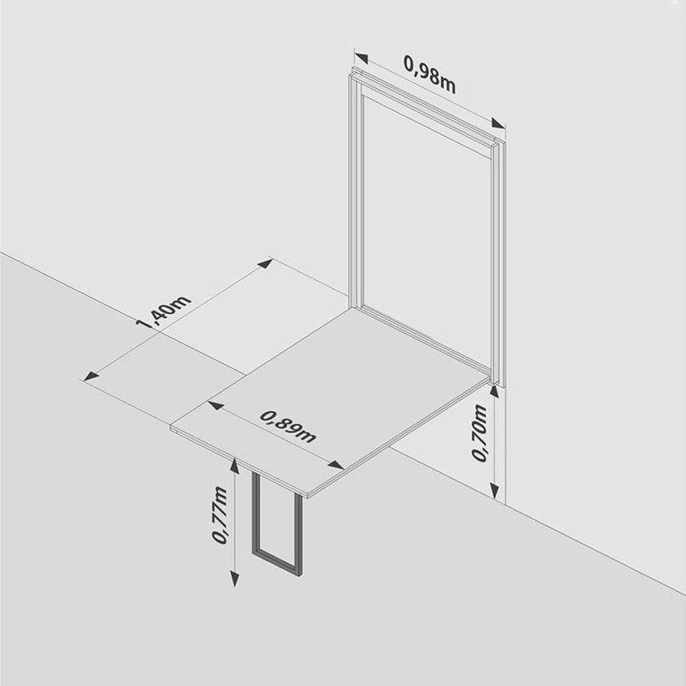 Conjunto de Mesa 1,40 Branco Noronha e 4 Cadeiras Rosa