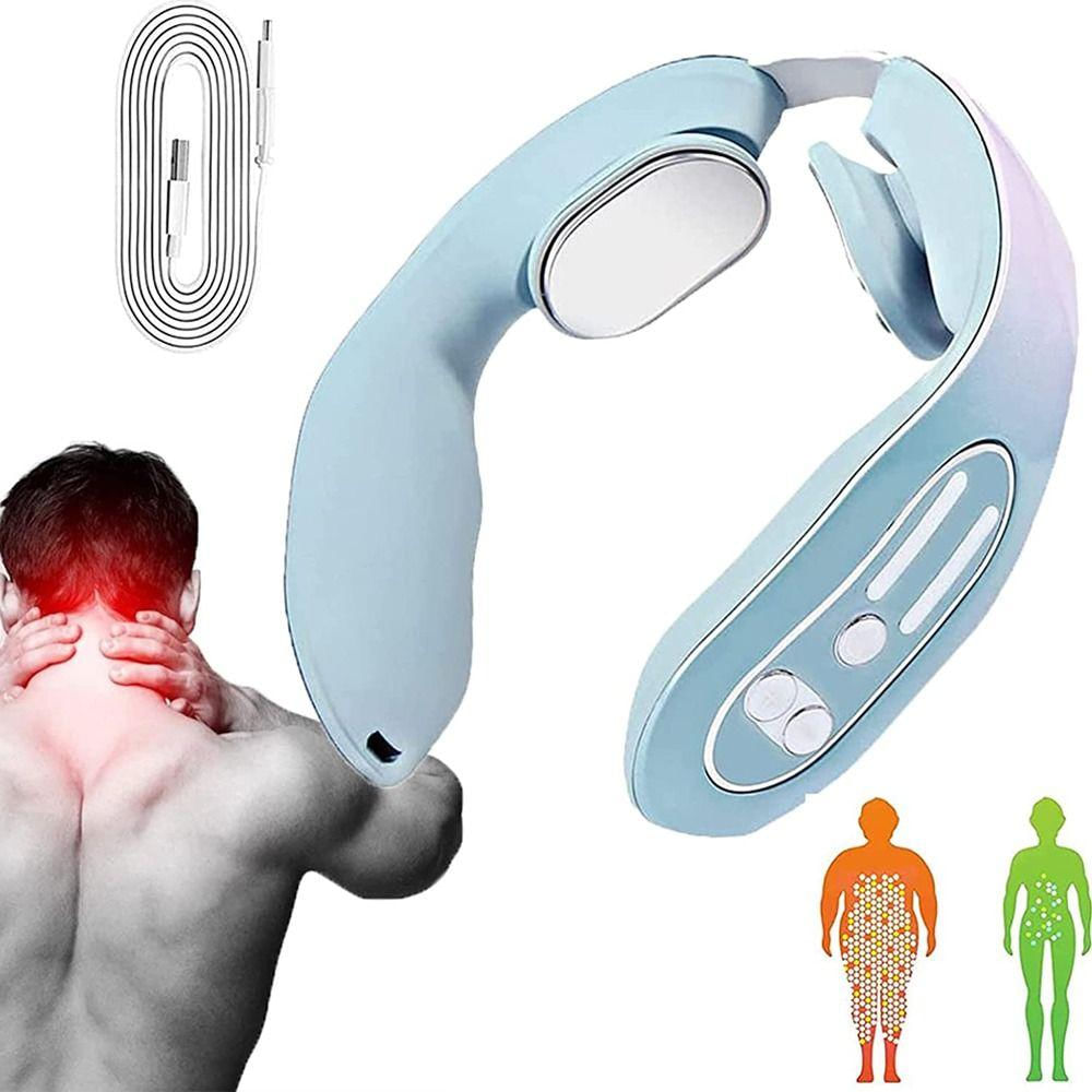 Massageador Elétrico de Pescoço para Drenagem Linfática branco