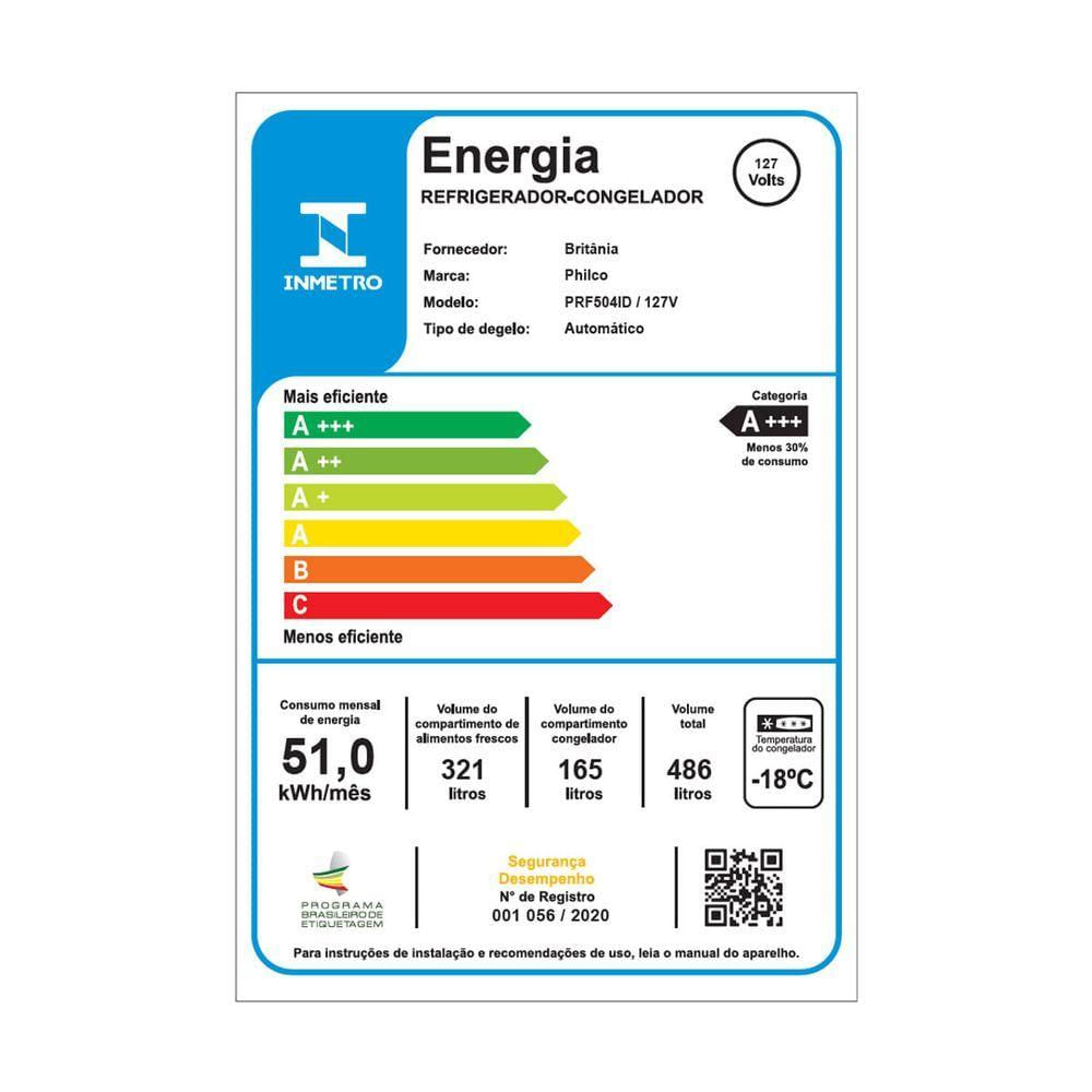 Refrigerador/Geladeira 486L Side By Side Philco PRF504ID 110V