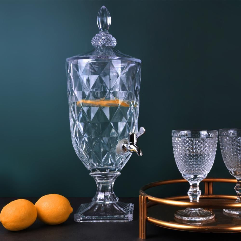 Suqueira Vidro 3l Dispenser Para Bebidas Elegância E Praticidade Pra Festas Casamentos E Eventos