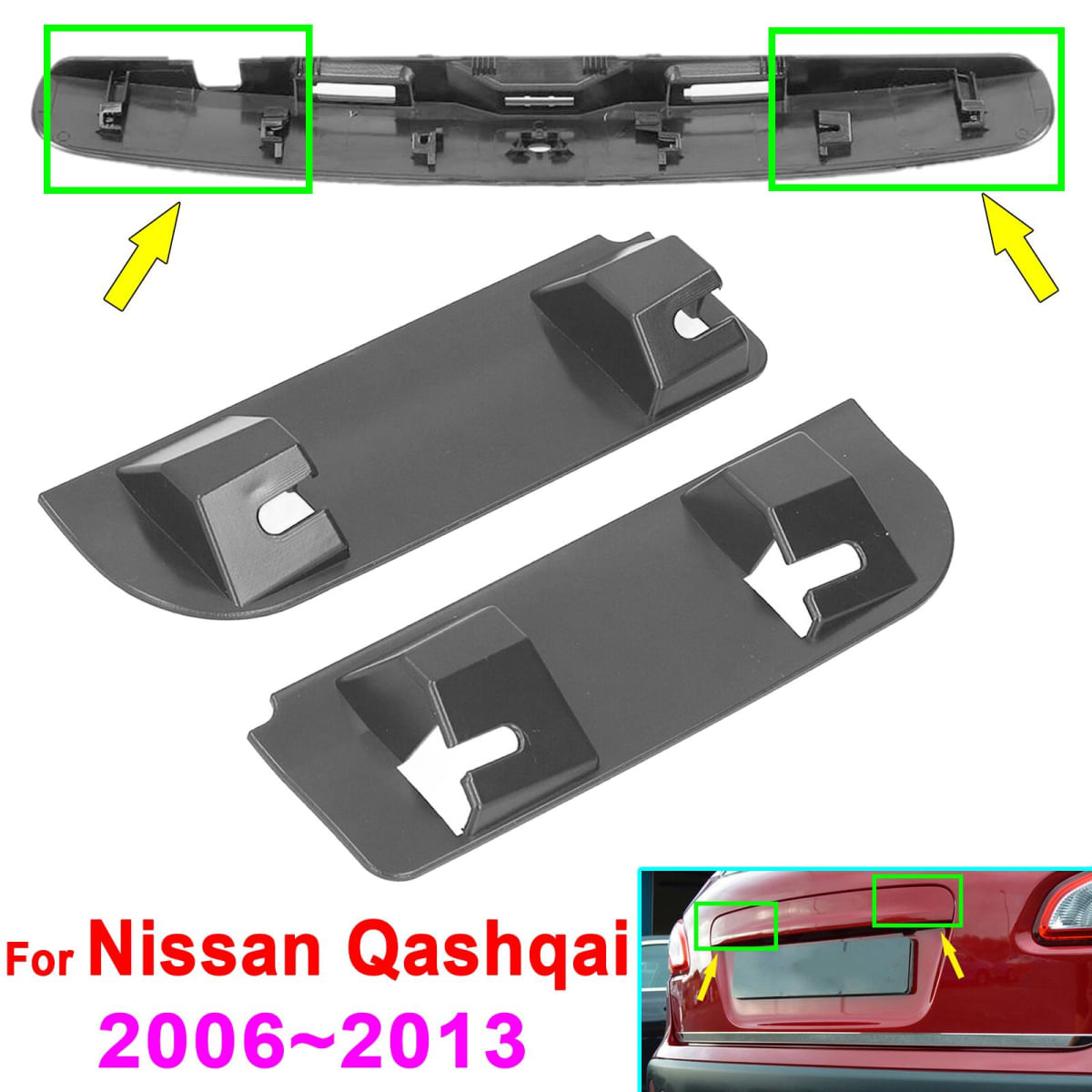 Kit de Reparo do Clipe do Manípulo do Porta-Malas para Nissan Qashqai 2006-2013