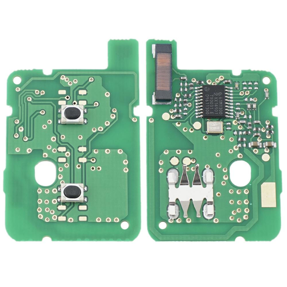 Chave Remota de Carro 433MHz com 2 Botões para Renault e Dacia