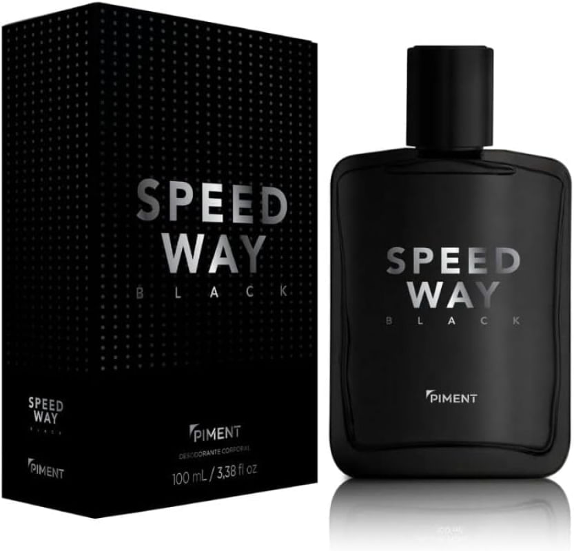 Perfume Masculino Speed Way Black 100ml QHS - Piment